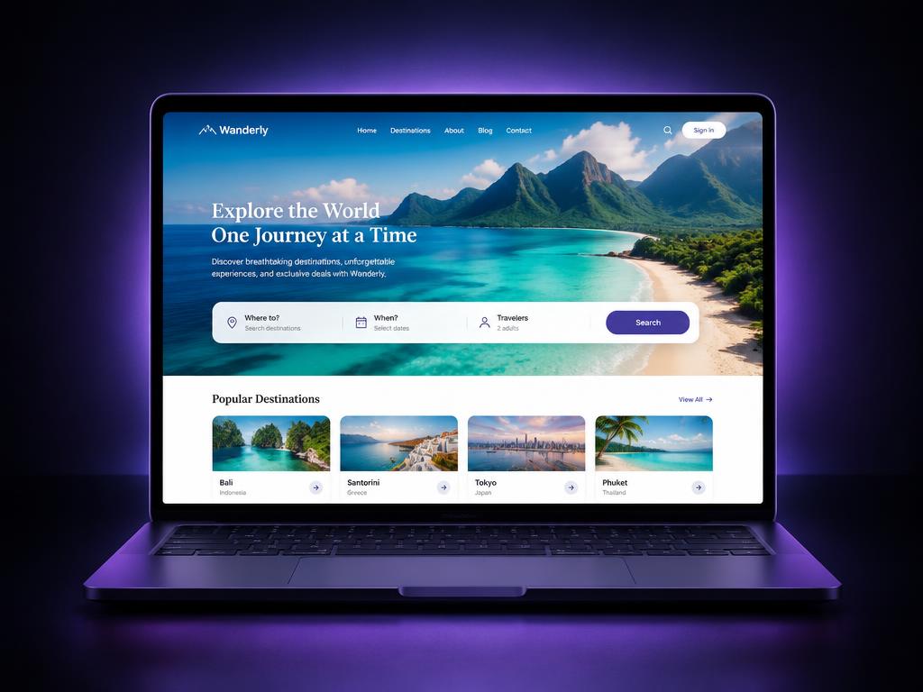 Travel Website — concept project